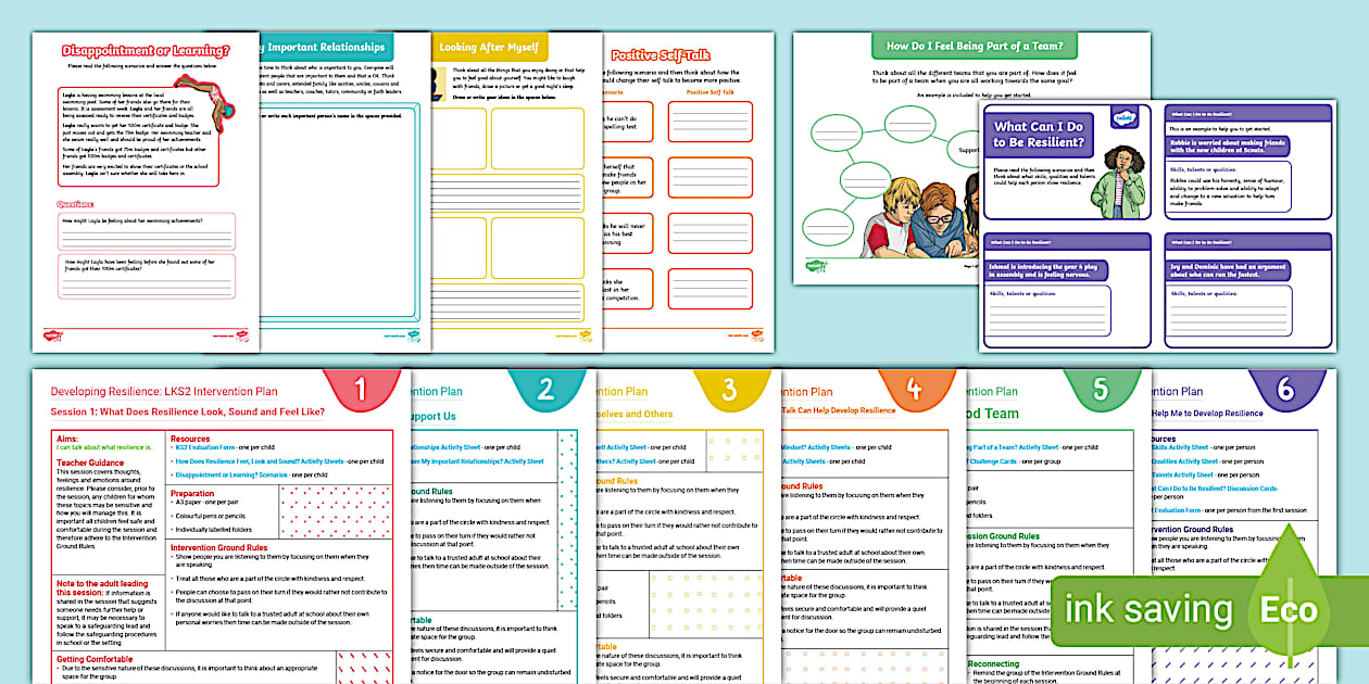 Developing Resilience LKS2 SEMH Intervention Pack