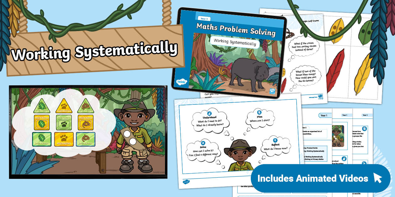 👉 Maths Problem Solving: Working Systematically: Year 1
