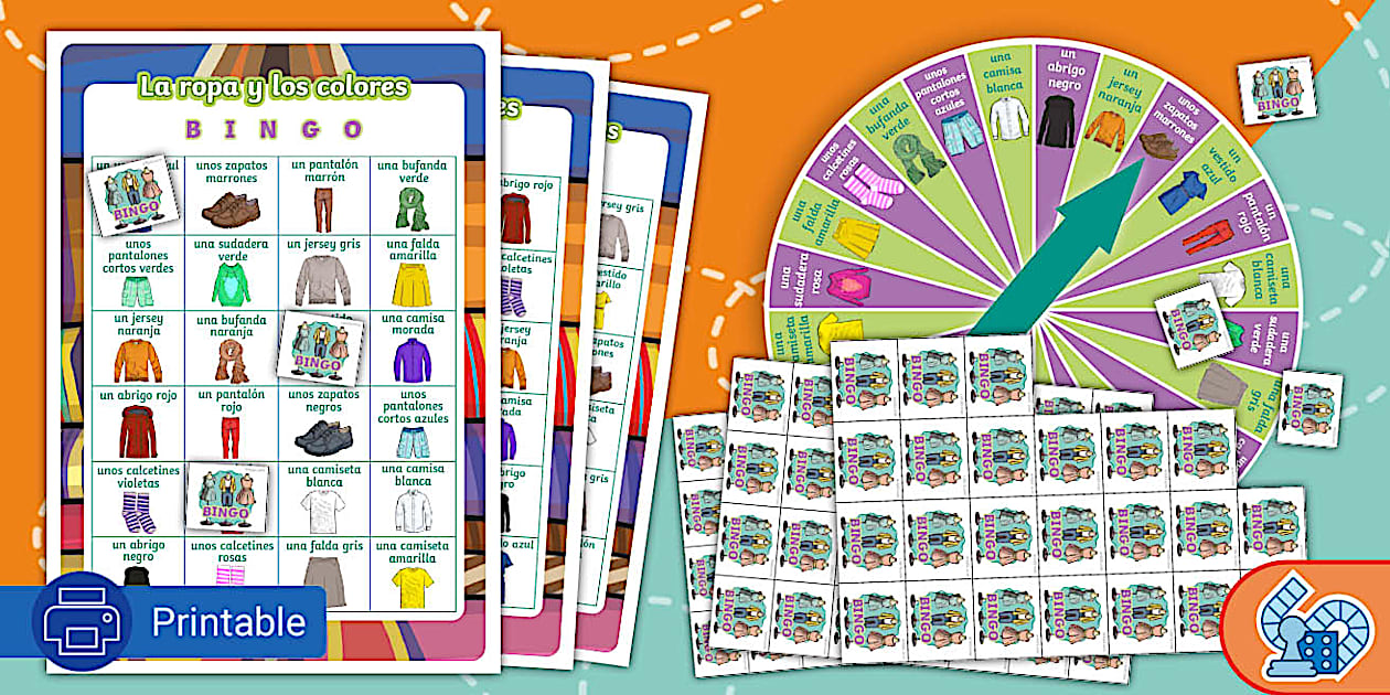 👉 Spanish KS2 Board Game: Clothes and Colours