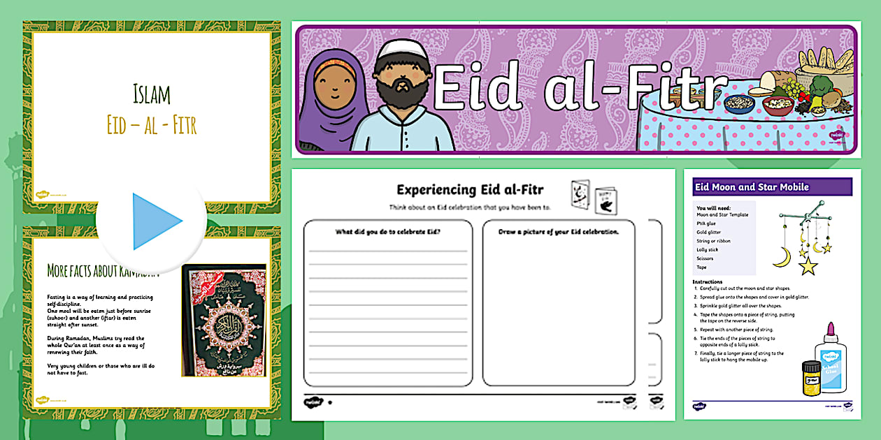 CfE First Level Eid al-Fitr Resource Pack (teacher made)