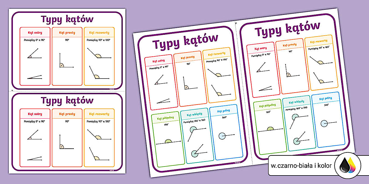Kąty Proste Ostre I Rozwarte Sprawdzian Klasa 5 www.twinkl.it