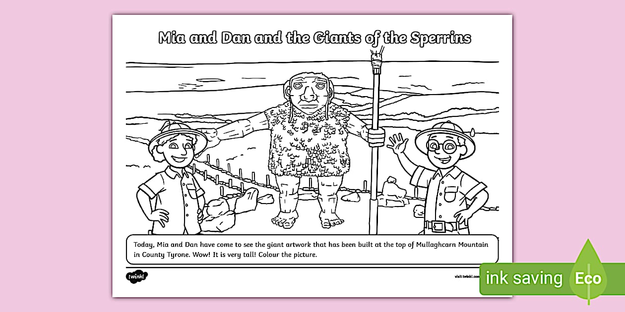 Mia and Dan and the Giants of the Sperrins Activity - Twinkl