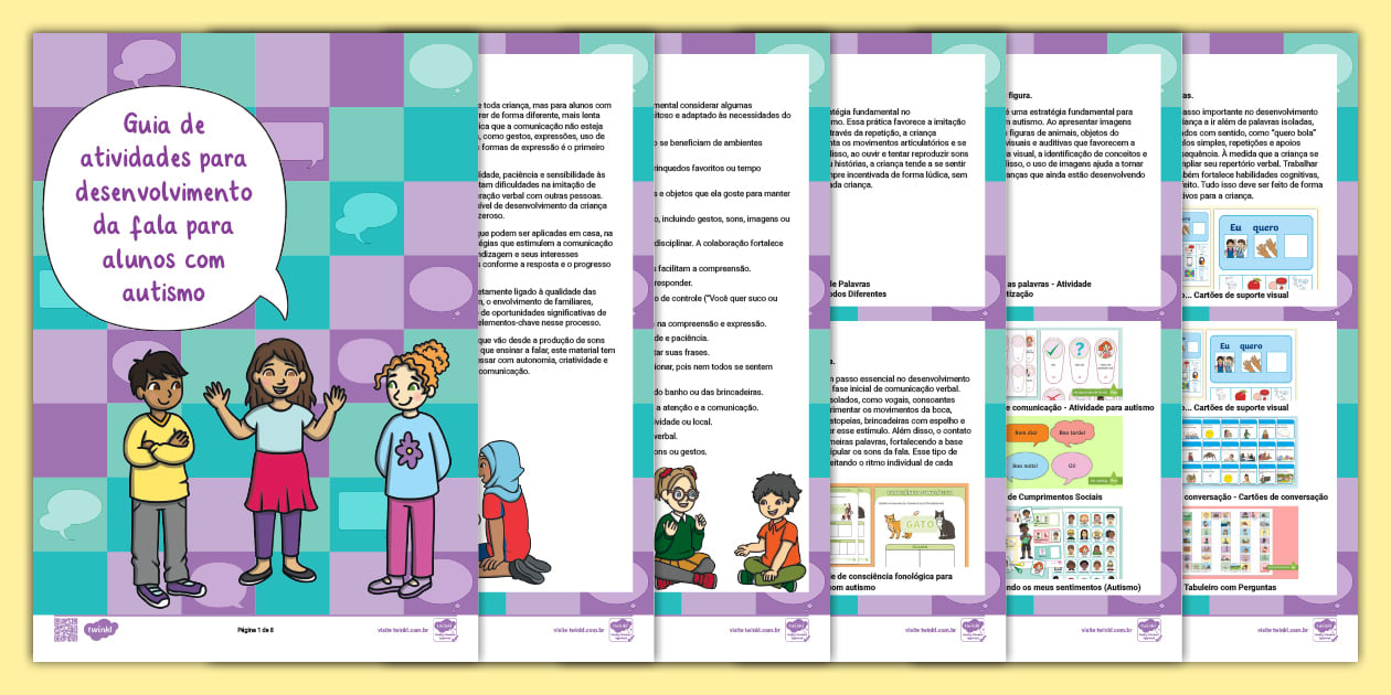 Guia de Atividades para Desenvolvimento da Fala {autismo}