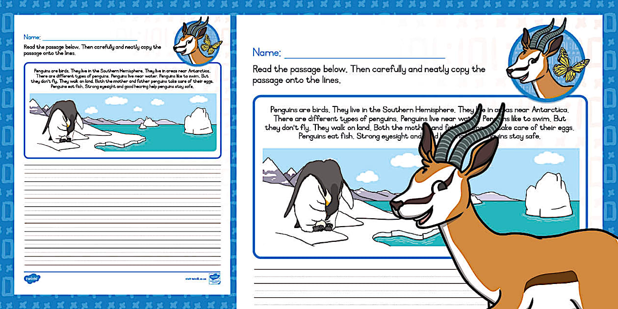 Grade 2 Handwriting Assessment Task and Rubric Twinkl