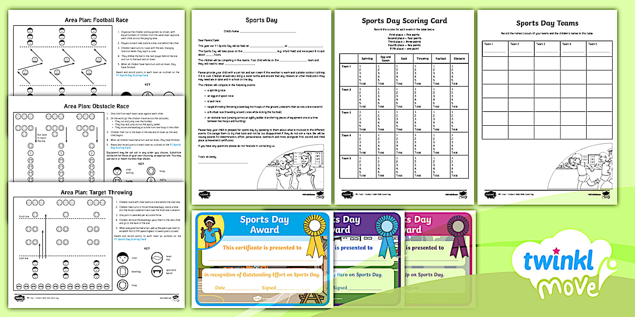 👉 Twinkl Move PE - Y1 Multi-Skills: Sports Day - Organising and Running ...
