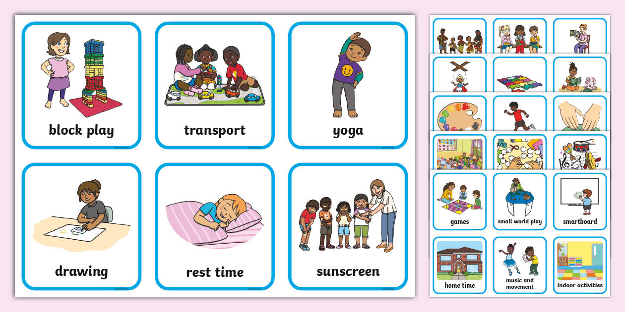 Visual Timetable For Kindergarten - Visual Schedule Cards