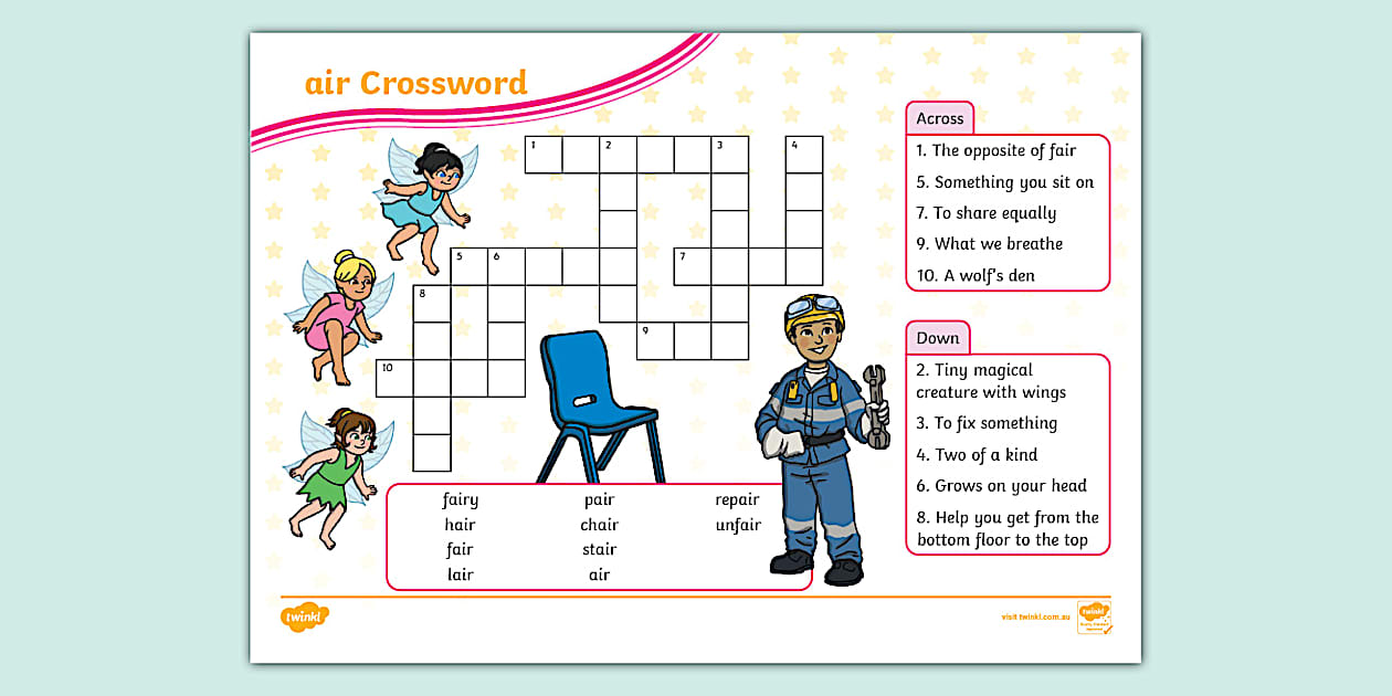 air Crossword (Teacher Made) Twinkl
