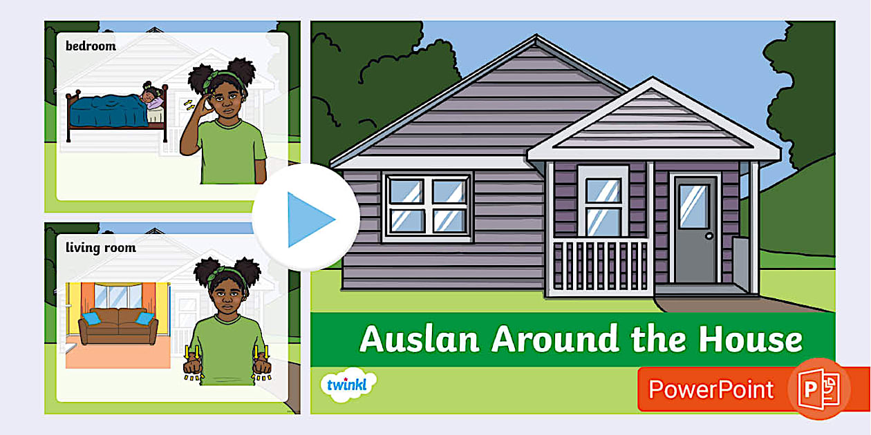 Auslan Around the House PowerPoint | Teacher-Made | Twinkl