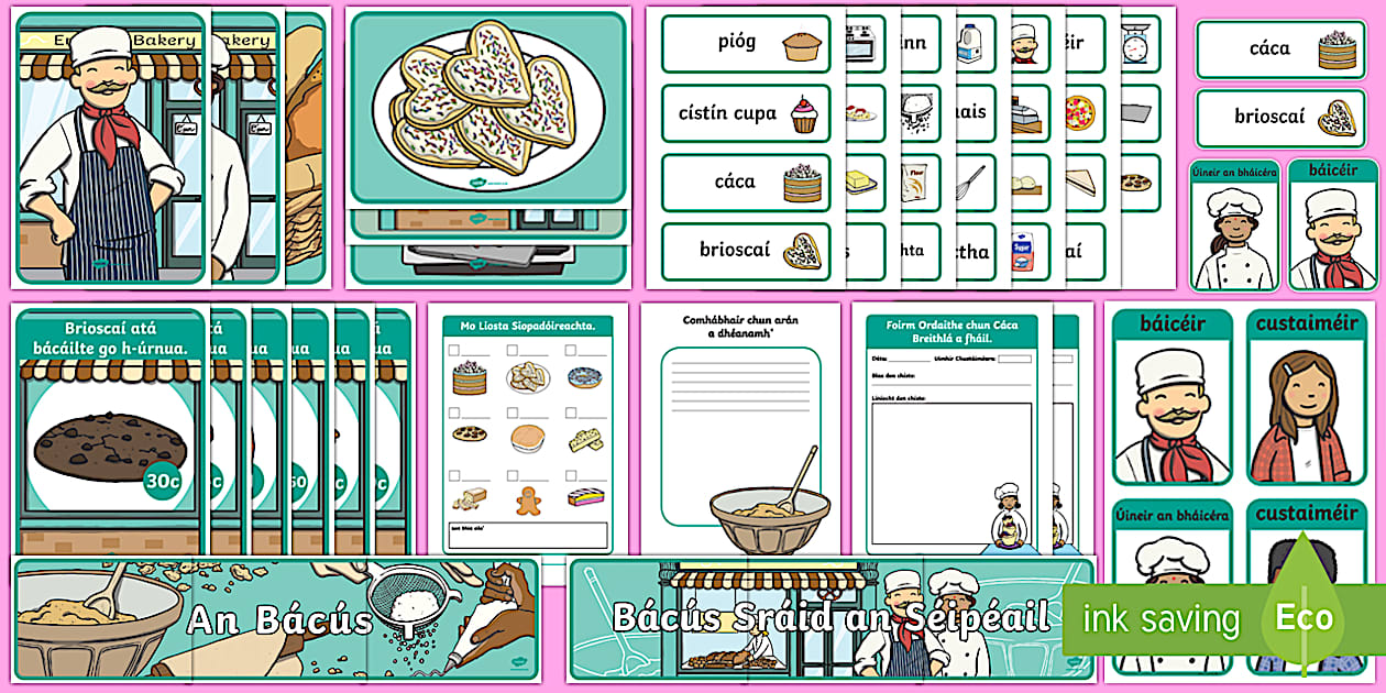 Aistear Pack The Bakery Gaeilge Display Pack-Irish