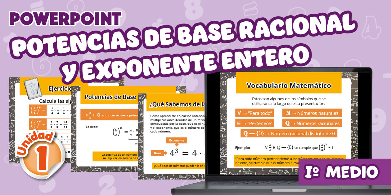 PowerPoint | Potencias | Matemáticas | I° Medio | Unidad 1