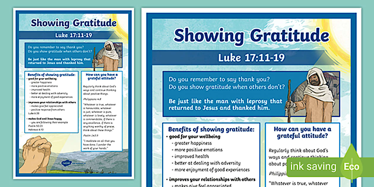 Showing Gratitude Poster (Teacher-Made) - Twinkl