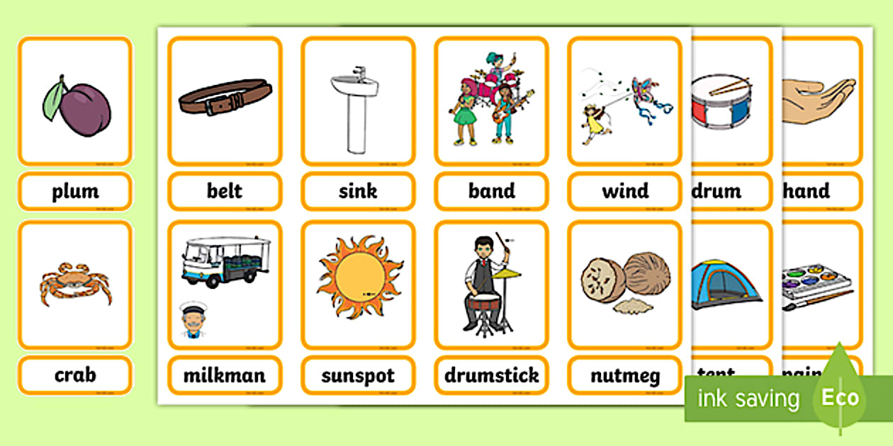 Editable CVCC and CCVC Matching Cards (teacher made)