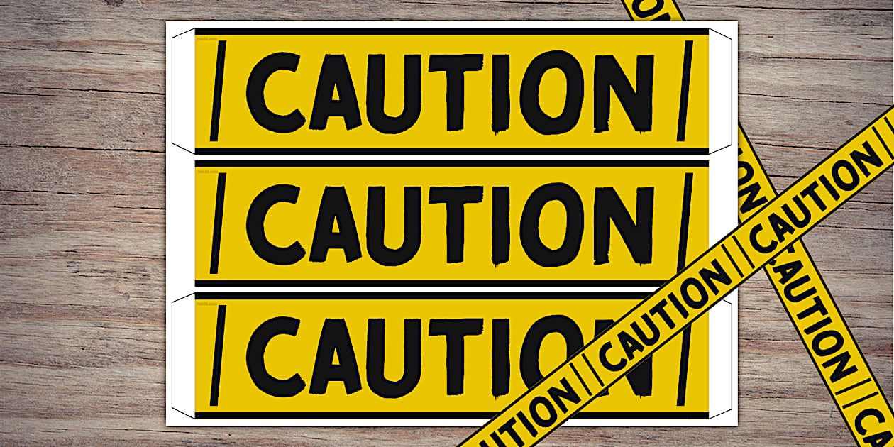 Printable Halloween Caution Tape Twinkl Party