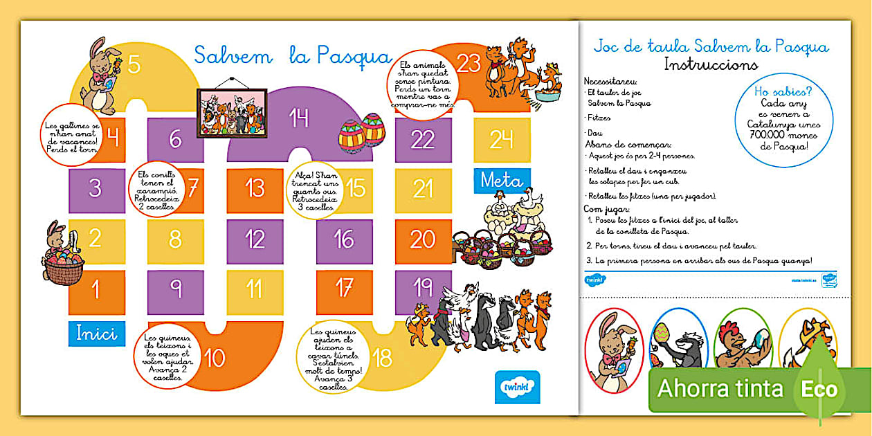 Joc de taula: Salvem la Pasqua! - Català (teacher made)