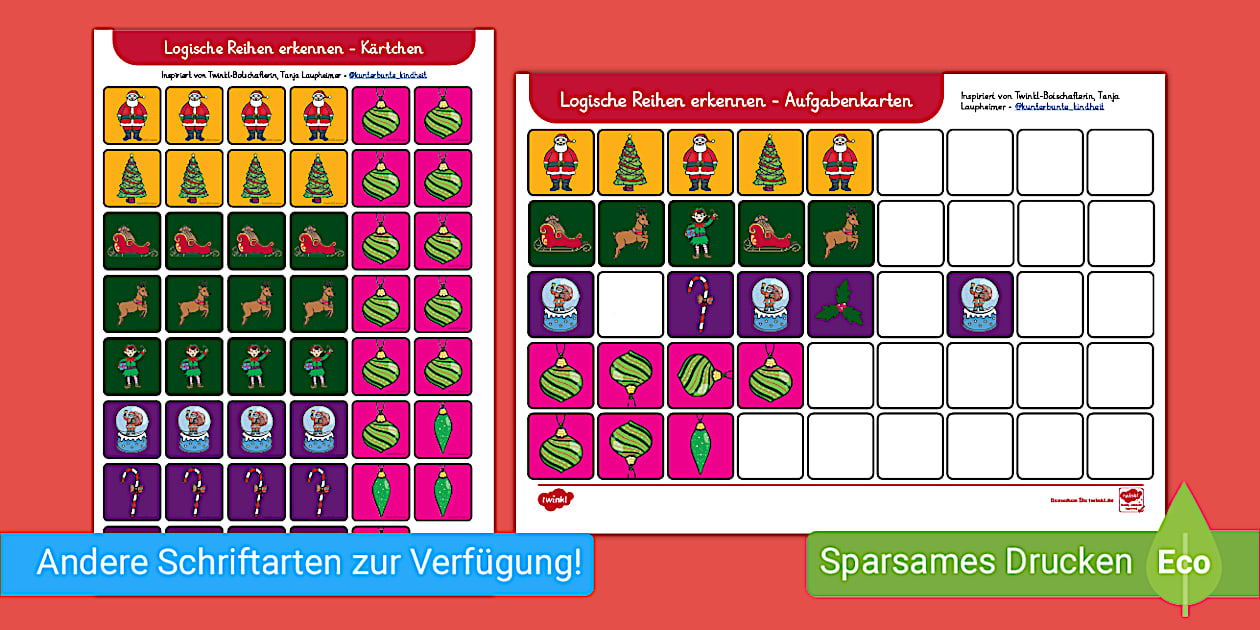 Logische Reihen Erkennen bung Lehrer Gemacht Twinkl logische-reihen-erkennen-bung-lehrer-gemacht-twinkl