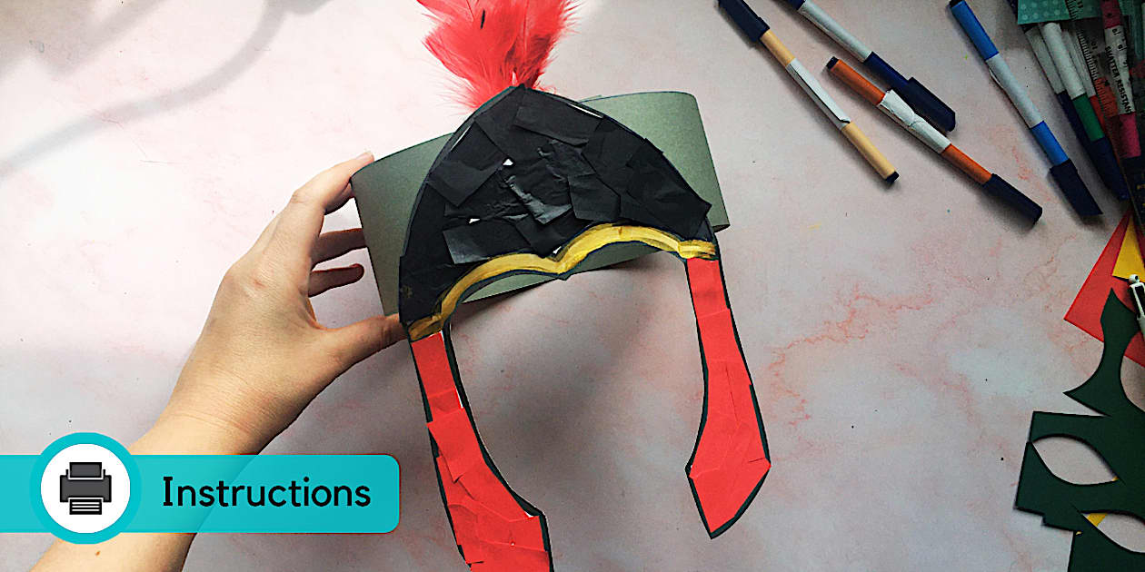 Knight Mask Craft | St George's Day Knight Helmet Craft