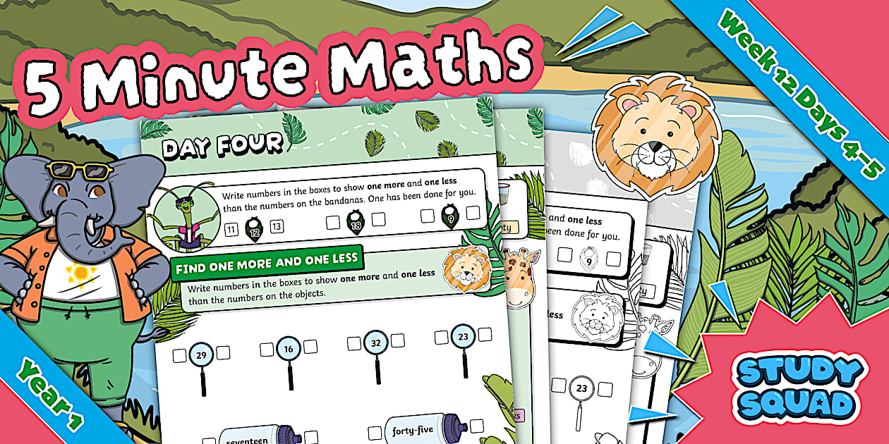 👉 Study Squad 5 Minute Maths Year 1 Spring - Week 12 Days 4-5