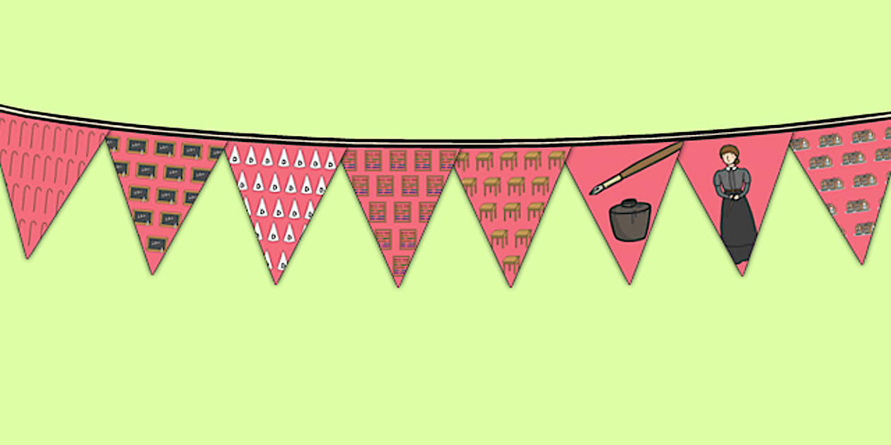 Victorian School Display Bunting (teacher made) - Twinkl
