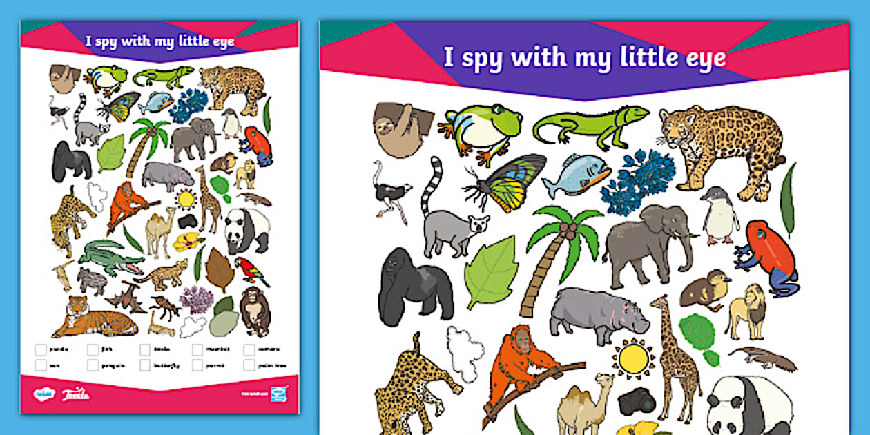 FREE! - Teeela I Spy With My Little Eye Activity - Twinkl