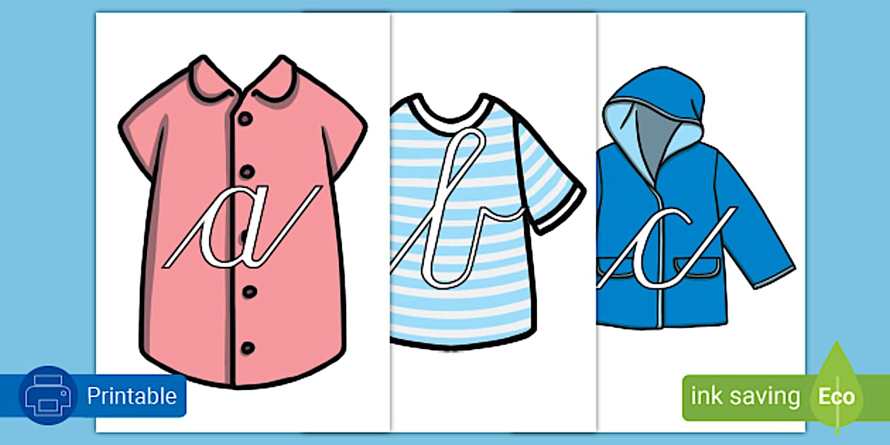 Cursive Alphabet Printable Cutout Display South Africa
