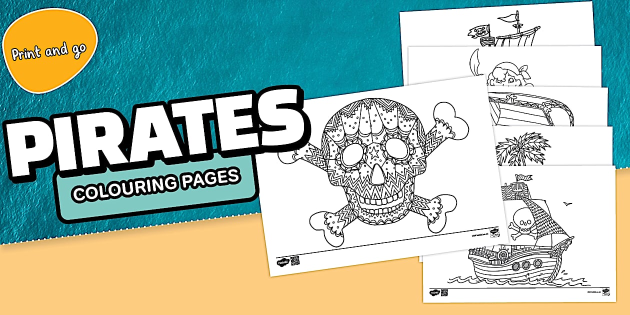 Foundation Phase Life Skills - Pirates - Colouring Pages (CAPS Aligned)