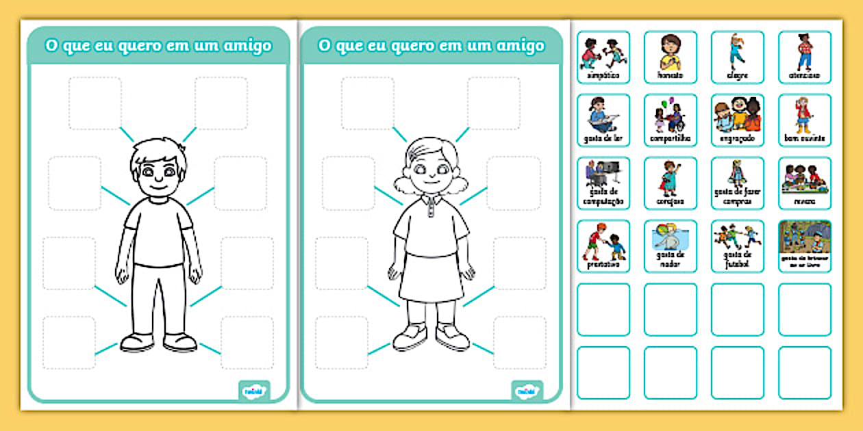 Qualidades em um amigo - Amizade (teacher made) - Twinkl