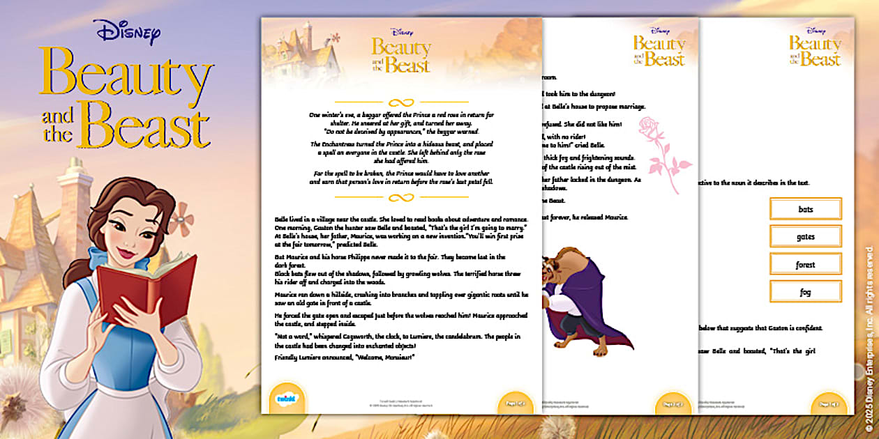 Beauty and the Beast: Reading Comprehension [Ages 7-9]