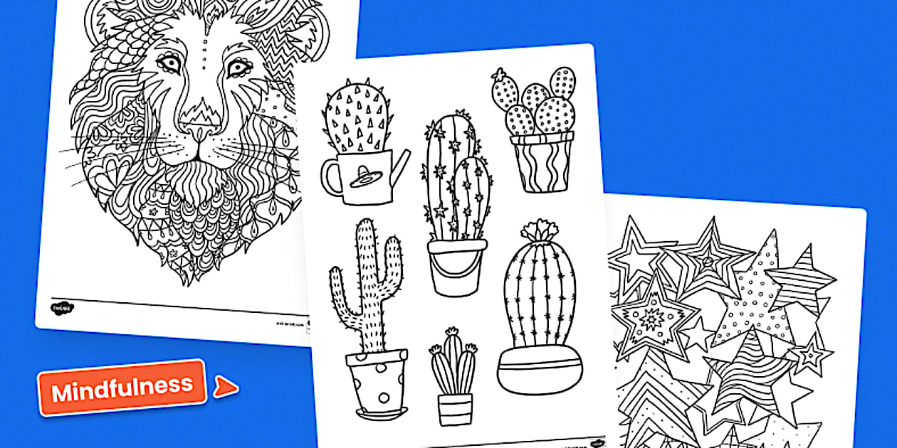 Mindfulness Colouring Sheets | Bumper Pack | Years 1-6