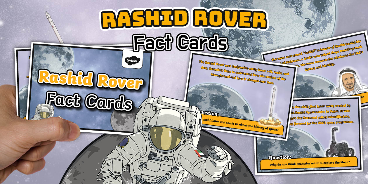 Emirates Lunar Mission: Rashid Rover - Fact Cards