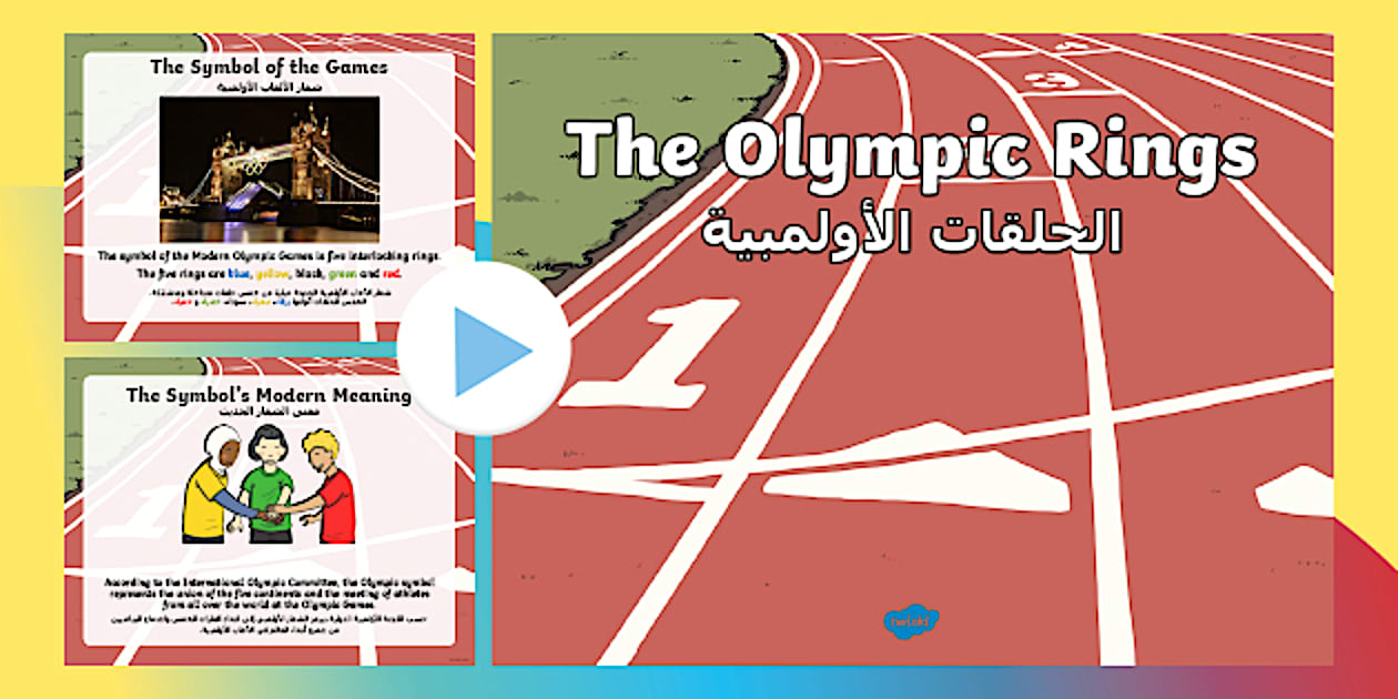 History of the Olympic Rings PowerPoint Arabic Translation
