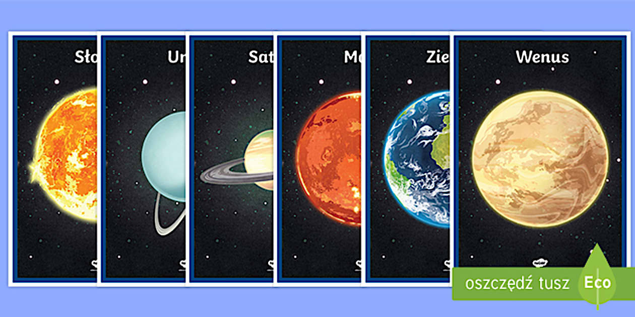 Planety Układu Słonecznego | Kosmos | Plakaty - Twinkl
