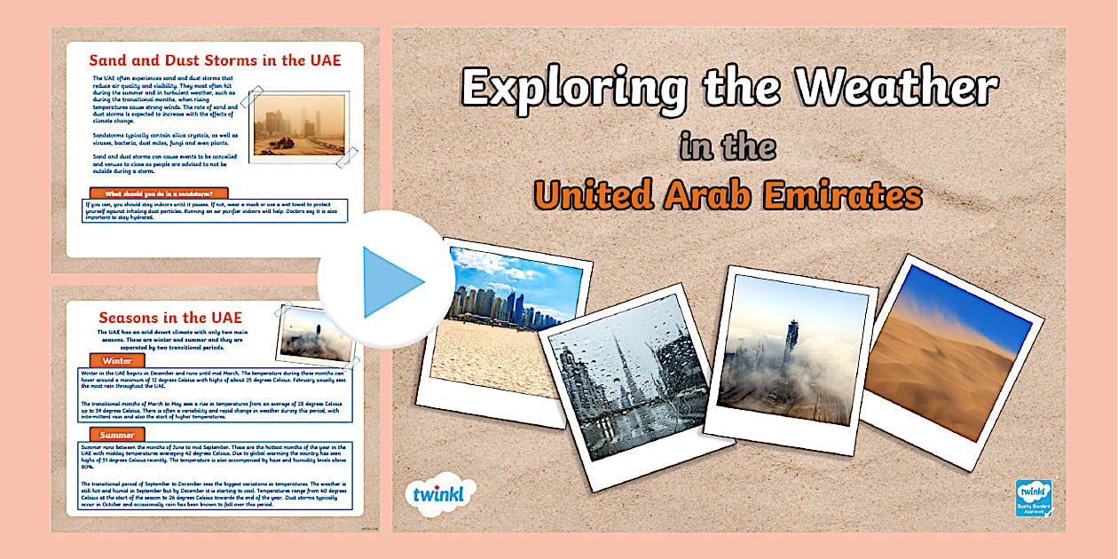 Exploring the Weather in the United Arab Emirates - Twinkl