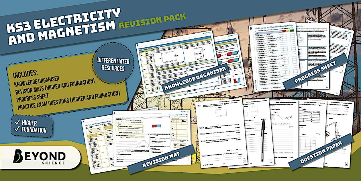Magunnerim KS3 Electricity and Magnetism Revision Pack | Beyond