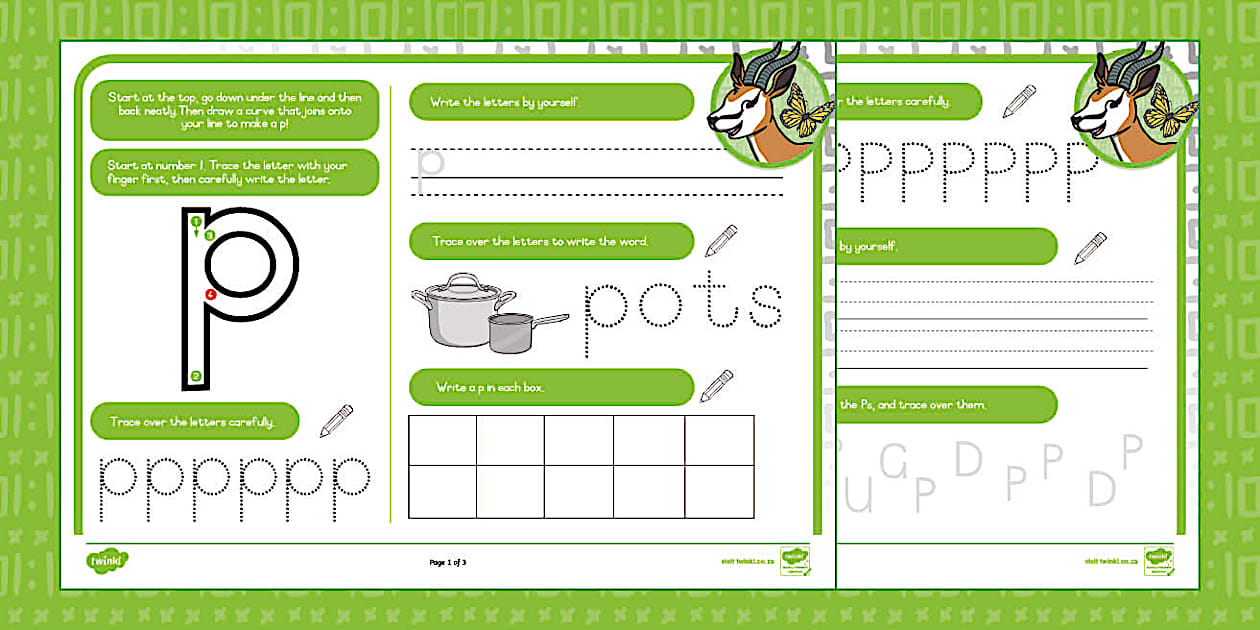 Grade 1 Letter Formation Mats - Pp (teacher made) - Twinkl