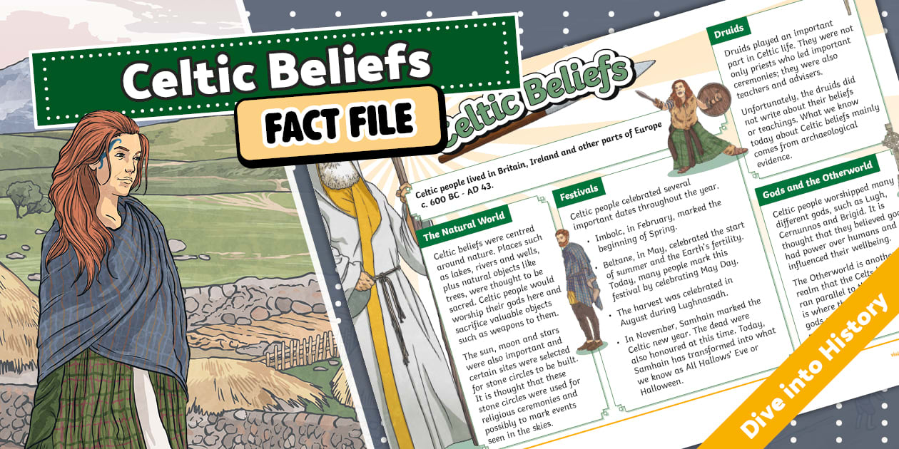 02 Fact File Celtic Beliefs Fact File - KS2 - Twinkl