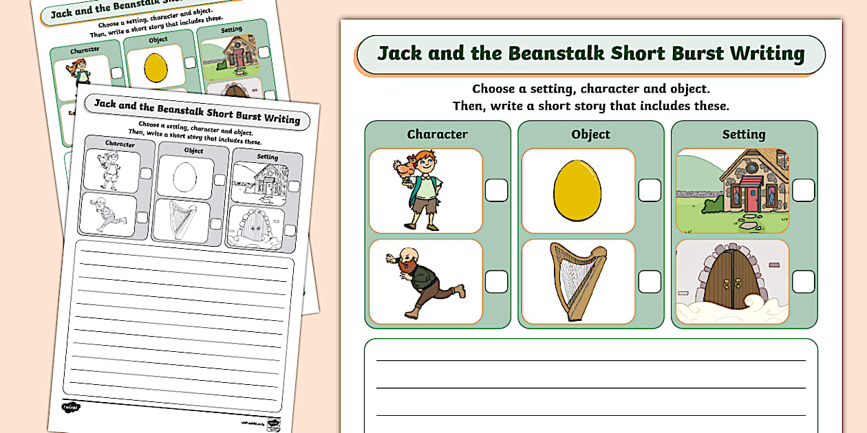 Jack And The Beanstalk Short Burst Writing Template Twinkl Jack And The Beanstalk Short Burst Writing Template Twinkl