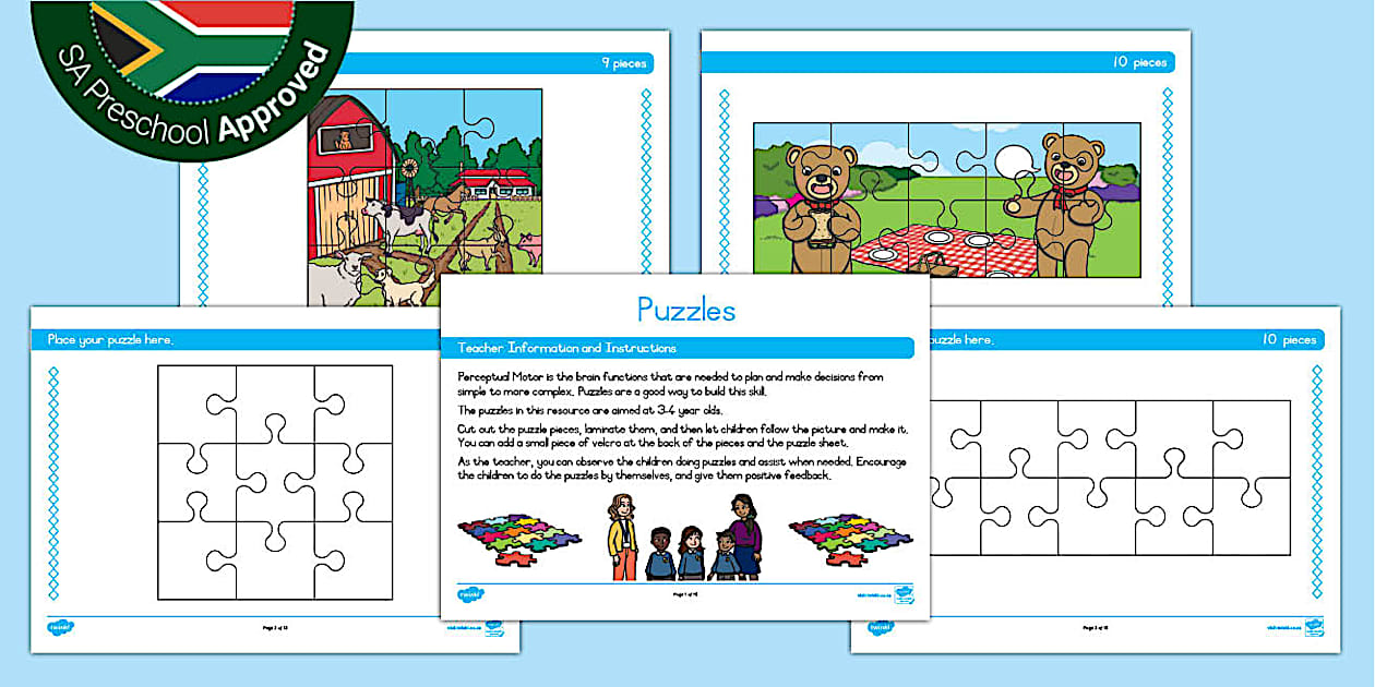 Puzzles: Ages 3-4 (teacher made) - Twinkl