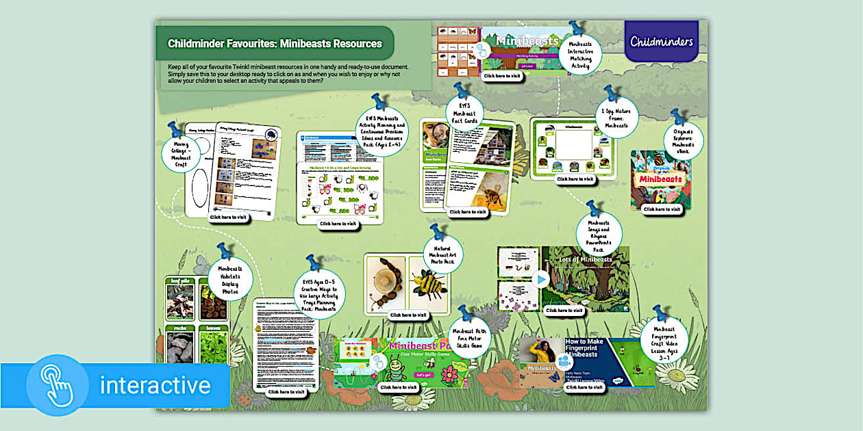 Minibeast Resources for Childminders | Twinkl Activities