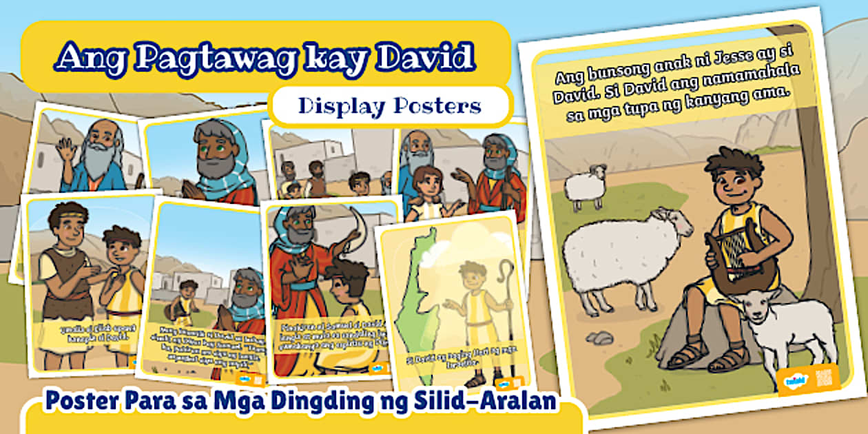 Ang Pagtawag kay David Display Poster | Grade 1 | Twinkl PH