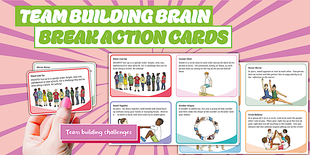 Team Building Brain Break Action Cards