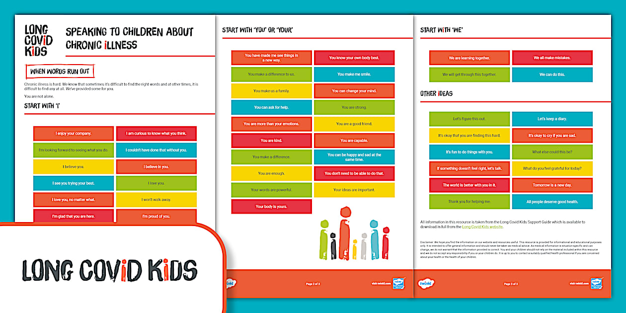 FREE! - Long Covid Kids: Speaking to Children About Chronic Illness