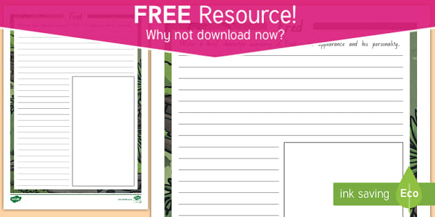 FREE! - Term 2 Week 9 Year 5 and 6 Character Study of Fred Worksheet to