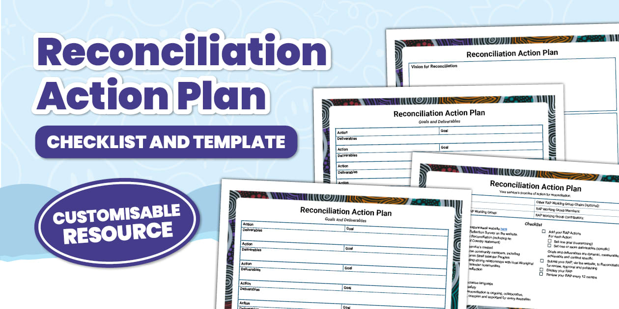 Editable Reconciliation Action Plan Checklist and Template