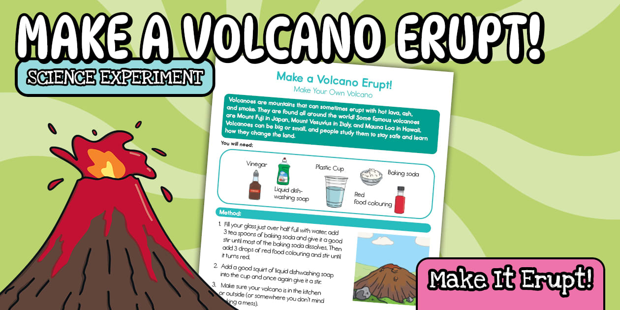 Volcano Science Experiment