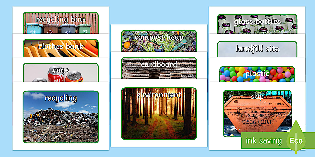 Recycling Display Photos (teacher made) - Twinkl