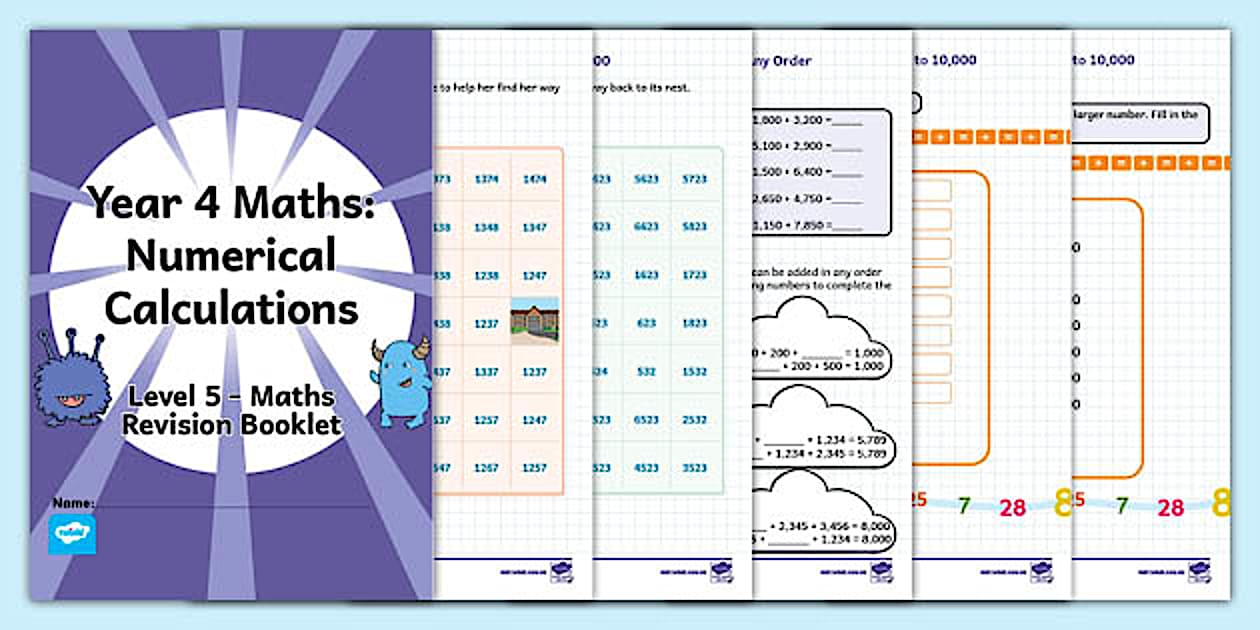 Year 4 Maths: Numerical Calculations Revision Booklet