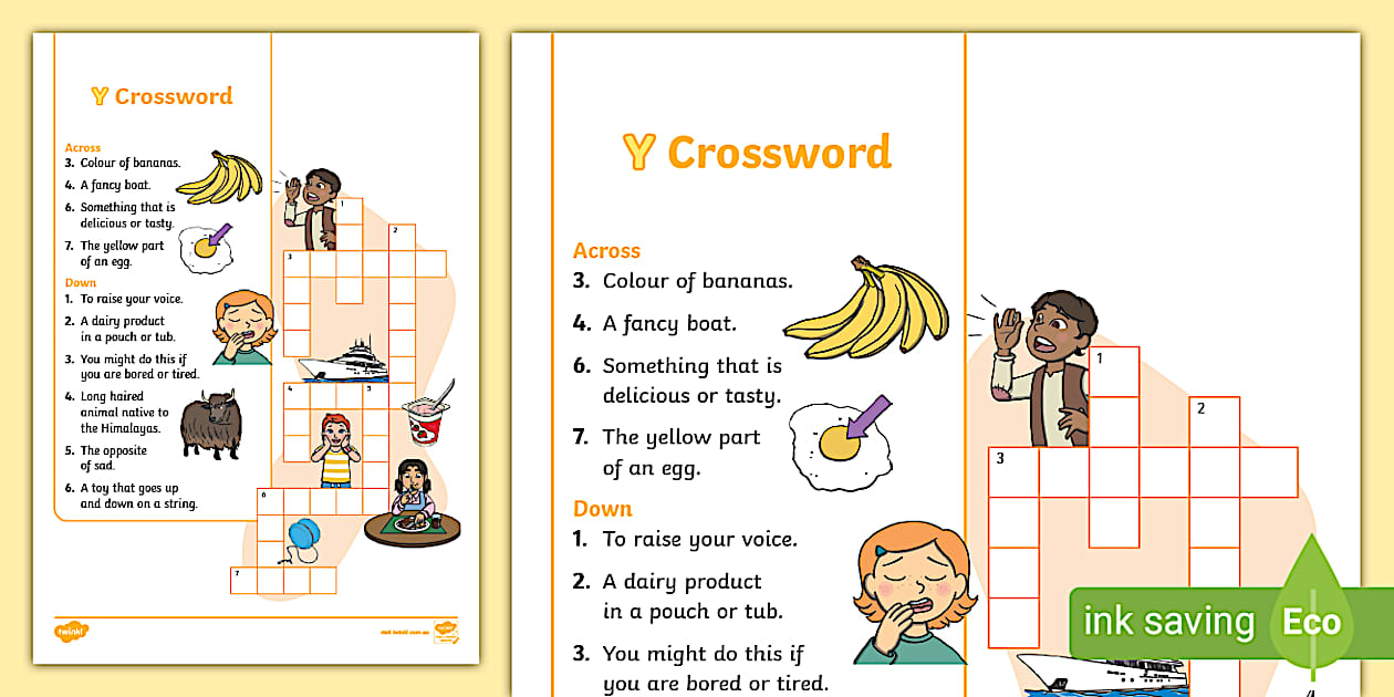 y Crossword (l #39 enseignant a fait) Twinkl