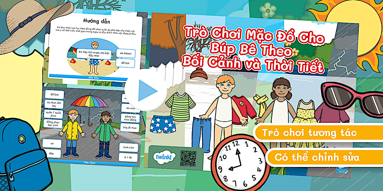 Trò Chơi Mặc Đồ Cho Búp Bê Theo Thời Tiết