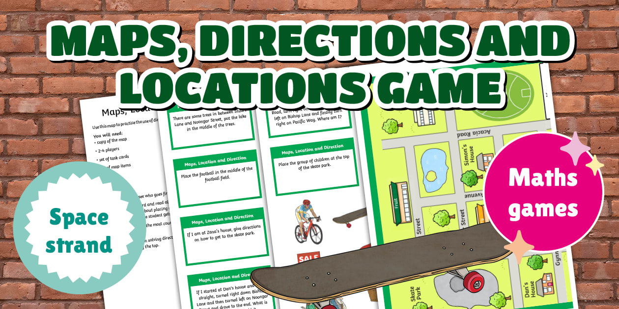 Maps, Directions and Locations Game