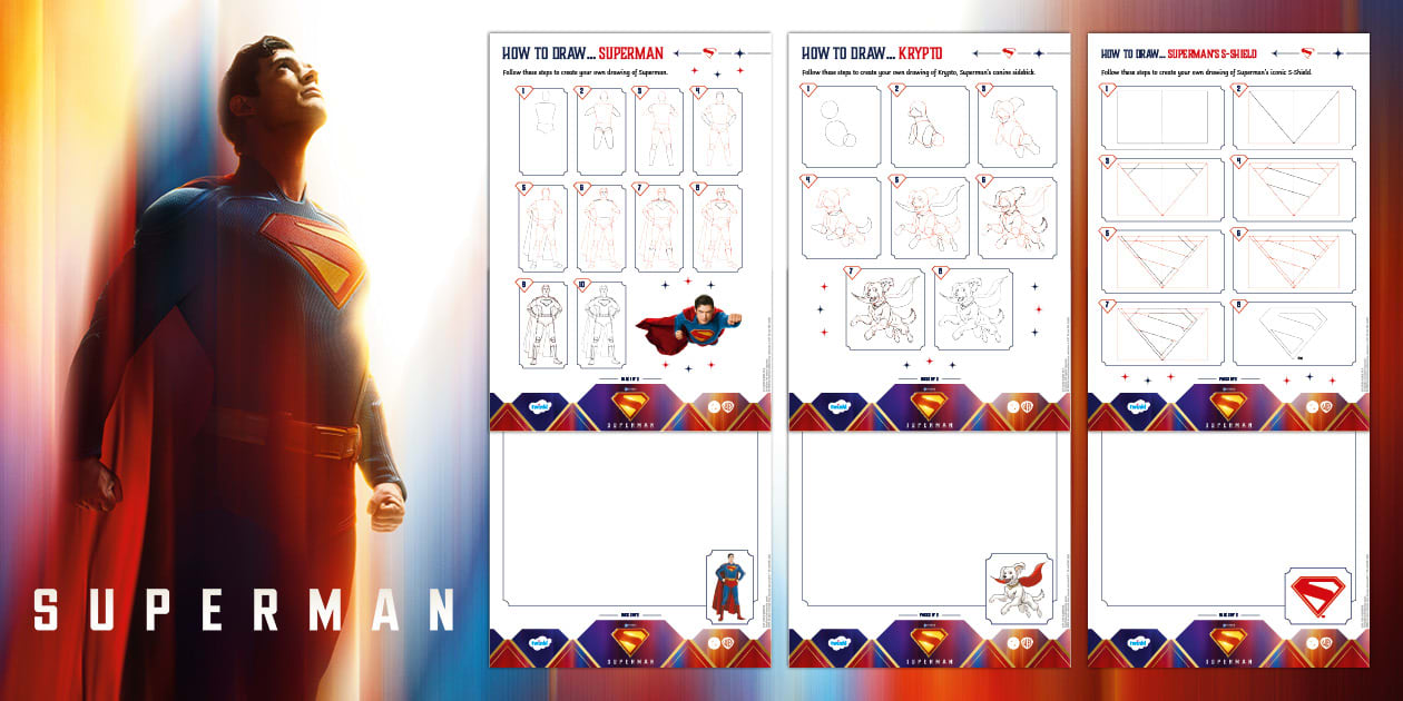 FREE Superman: How to Draw Activity Twinkl FREE Superman: How to Draw Activity Twinkl